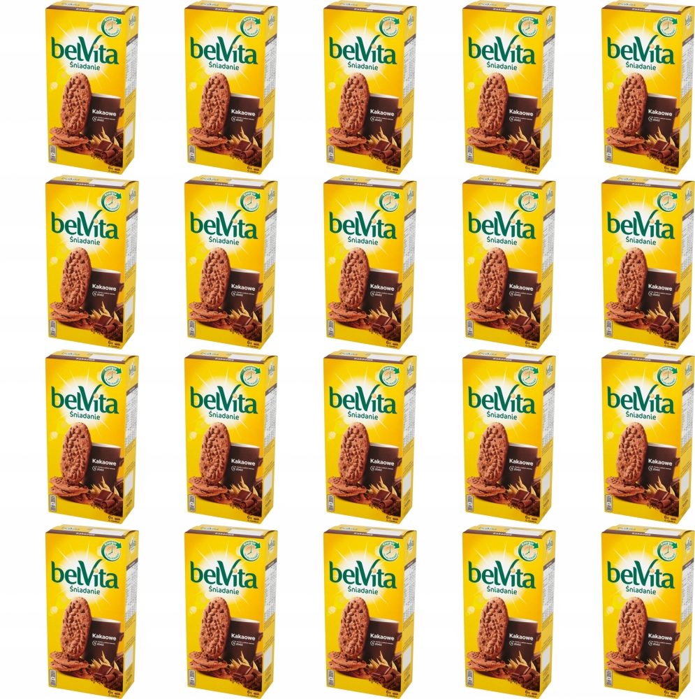 belVita ciastka zbożowe o smaku kakaowym 300 g x20