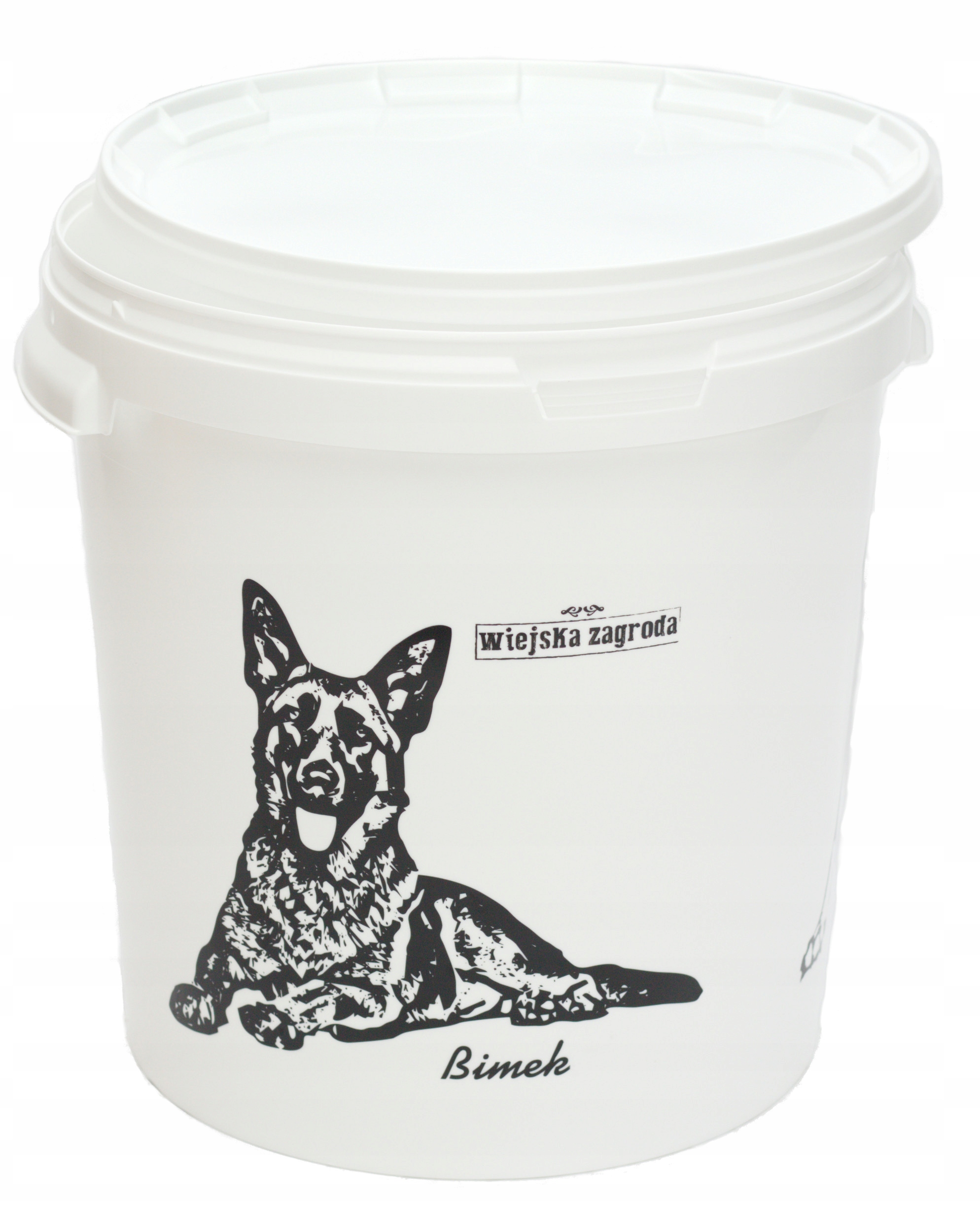 

Pojemnik na karmę dla psów wiadro 33l