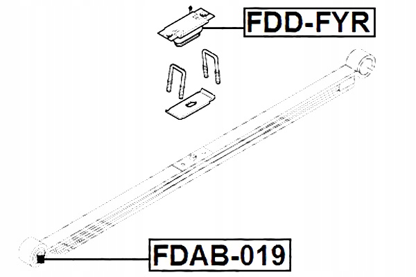 FEBEST ODBICIE RESORU TYLNEGO FORD TRANSIT FY 2000-2006 EU Producent części Febest