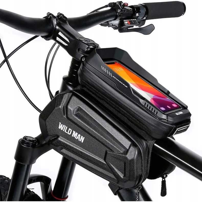 Sakwa rowerowa na ramę Wildman, uchwyt do roweru, na telefon i akcesoria