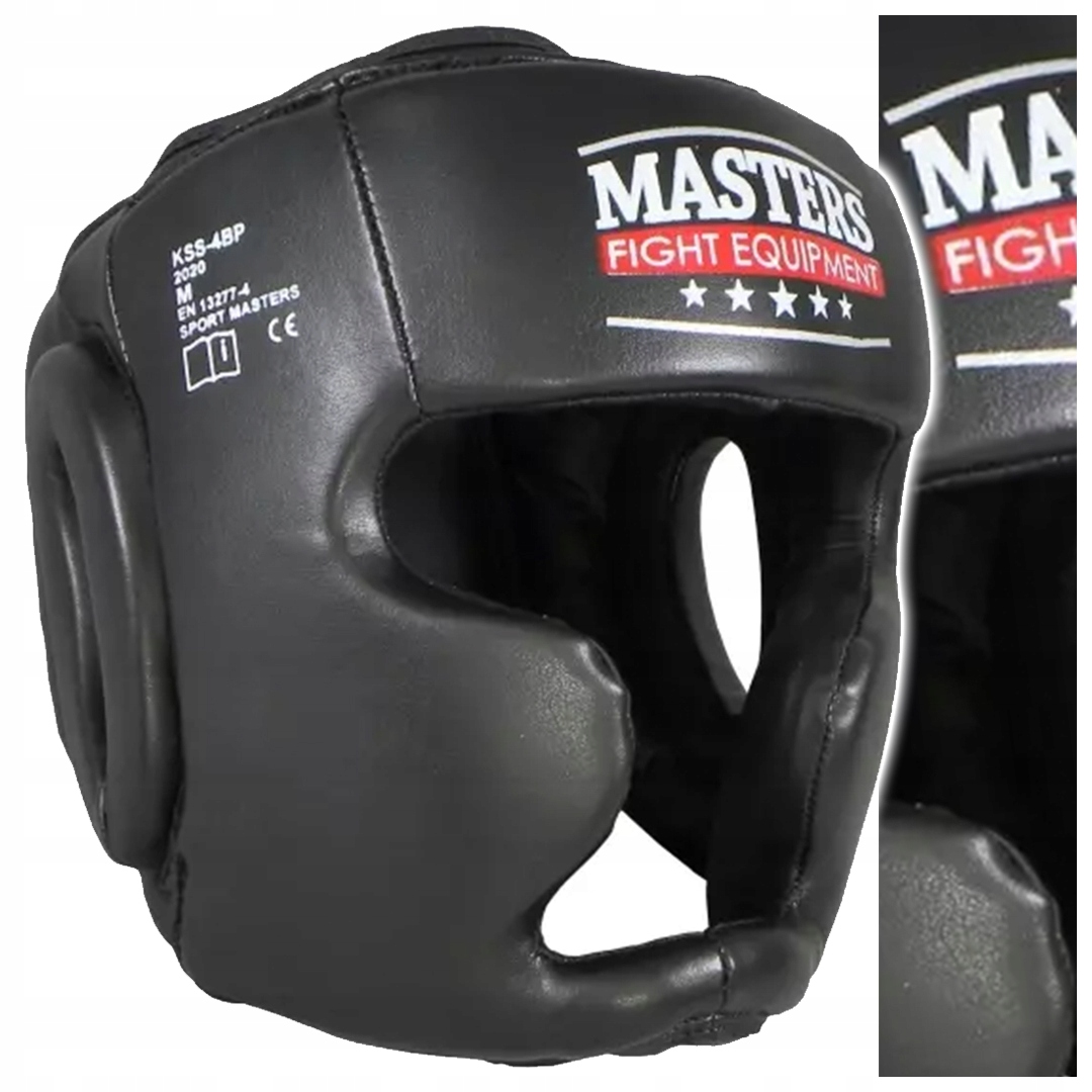 Boxerská přilba s sparingovým chráničem hlavy Masters KSS-4BP černá S