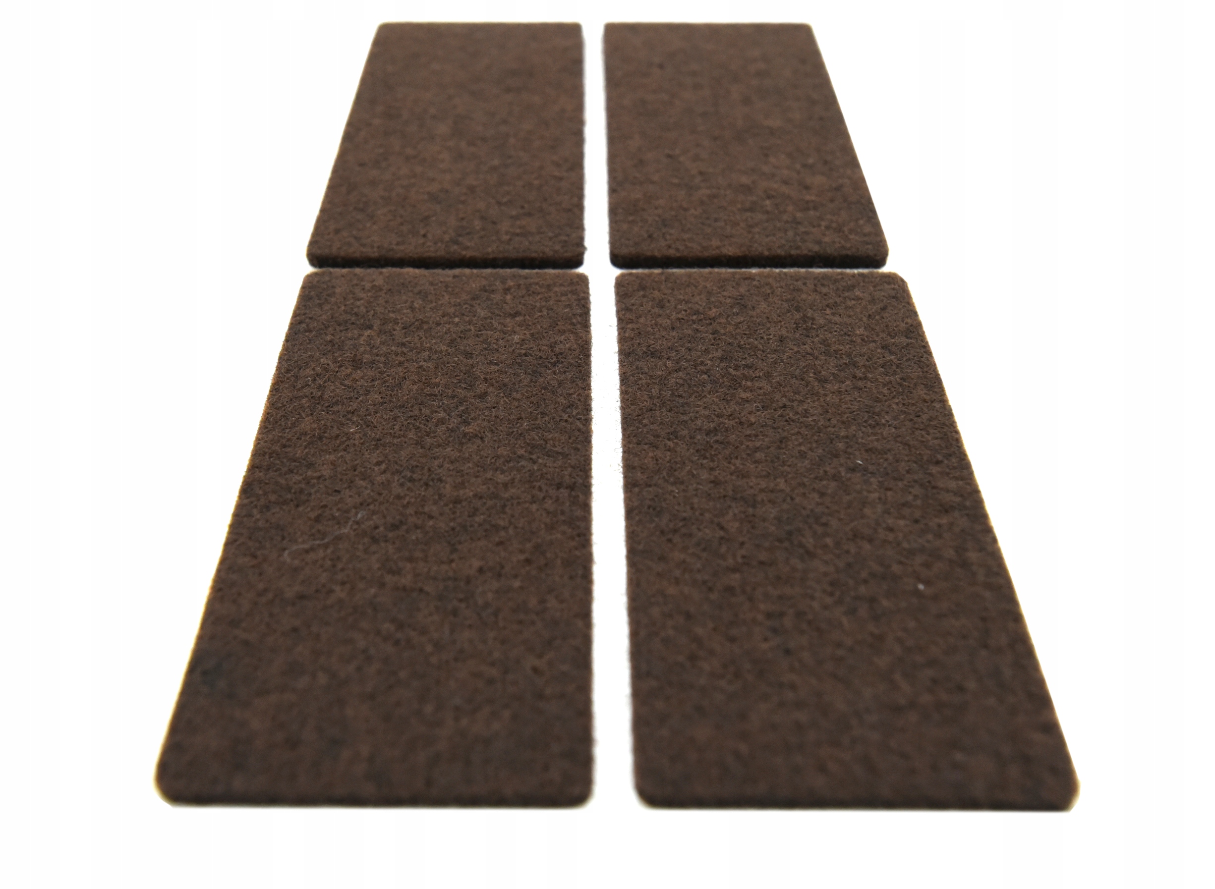 

Podkładki filcowe na klej brązowe 4 szt. 4x9 cm