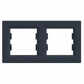 Ramka 2-krotna pozioma Asfora antracyt Warszawa