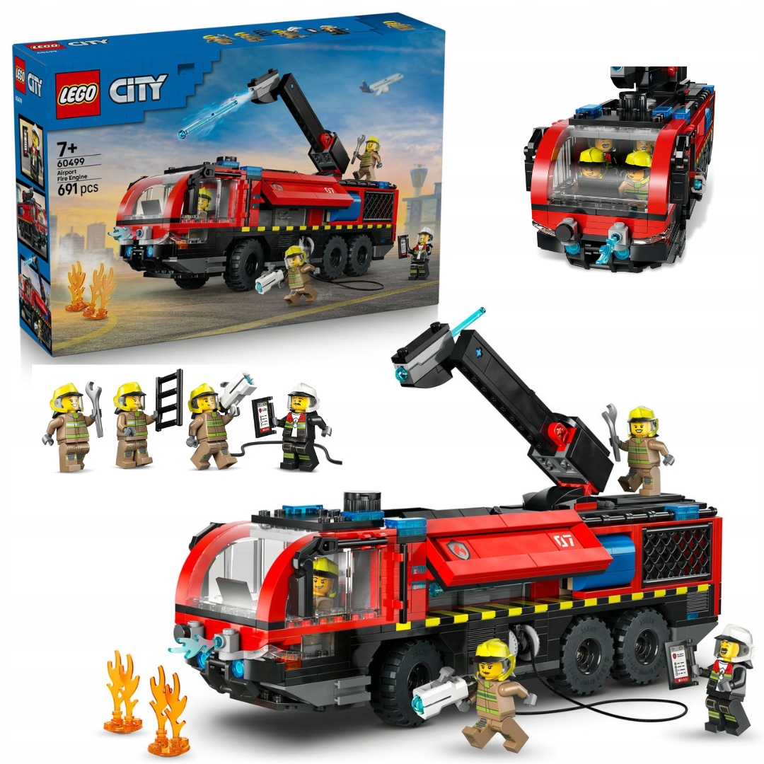 Lego 60499 City Letištní hasičský vůz, záchranné vozidlo