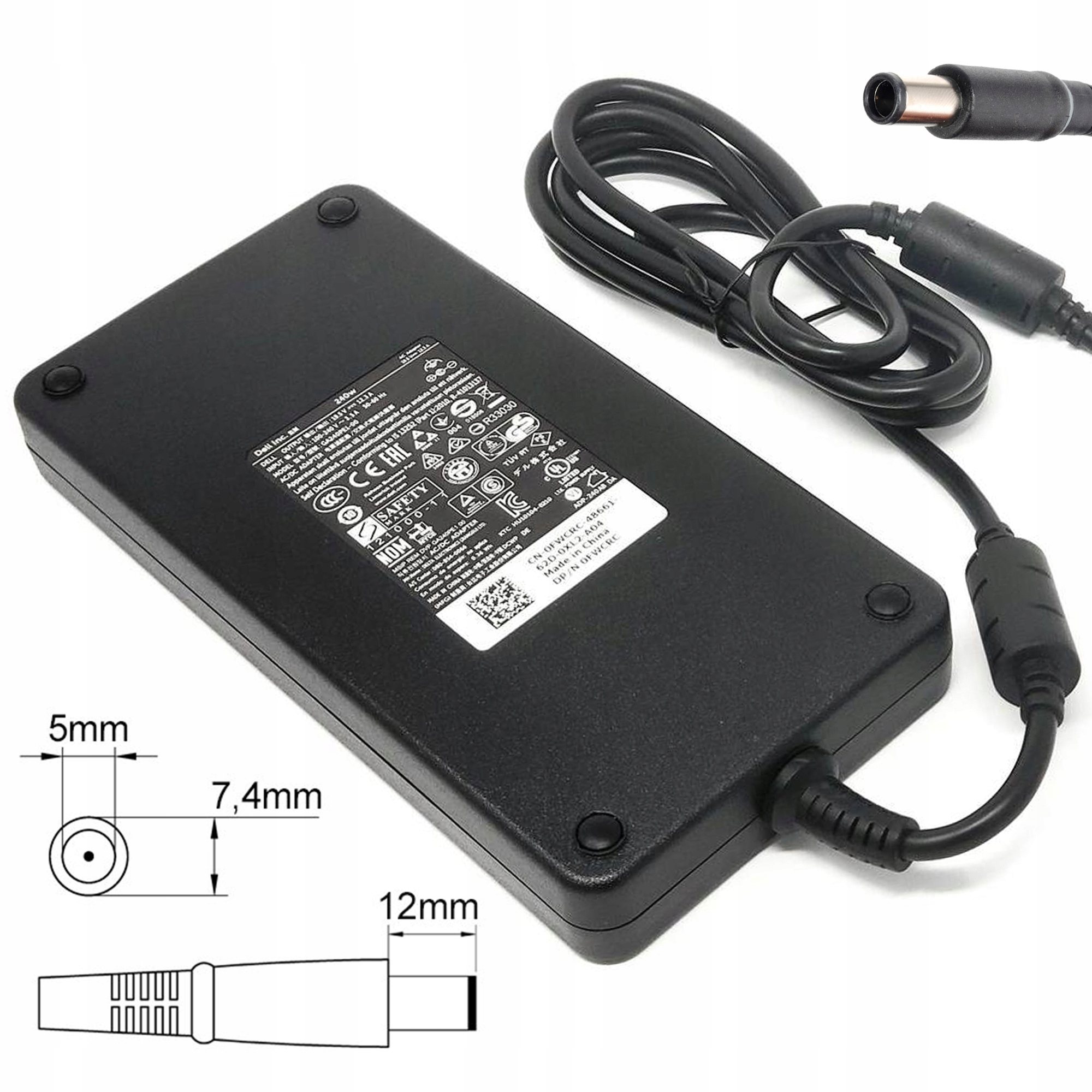 

Zasilacz Dell 240W 19.5V 12.3A Ac/dc