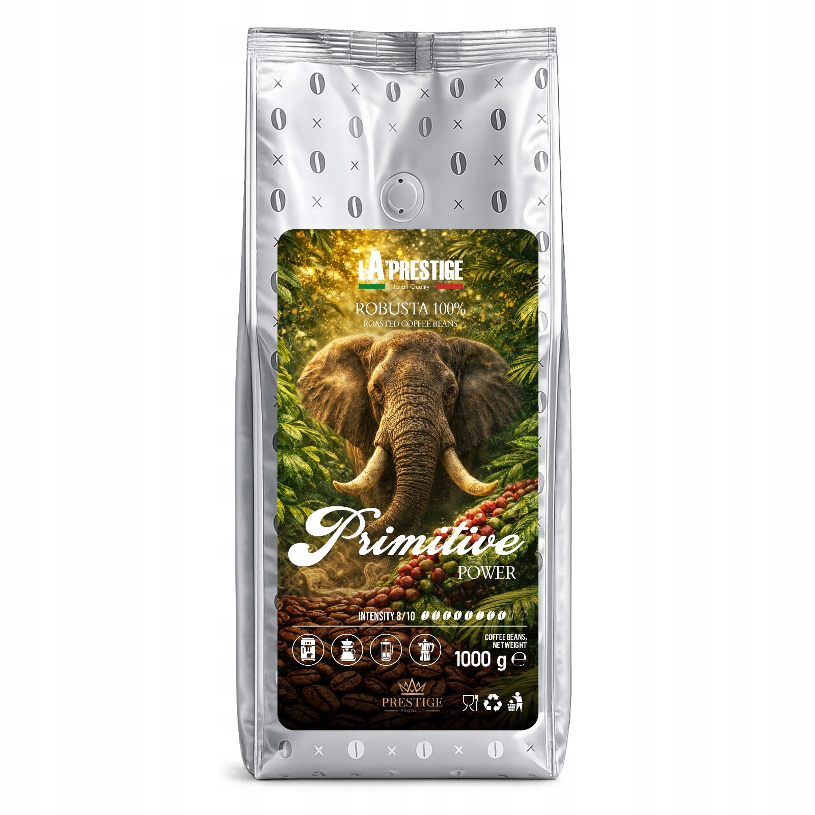 Káva zrnková 1 kg Prestige Product La ' Prestige 100% Robusta