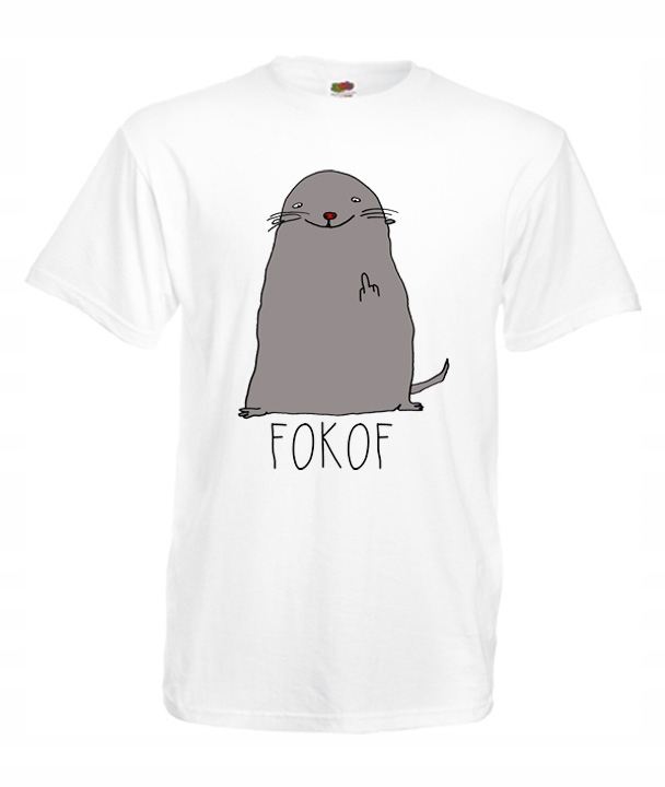 

M Koszulka Męska Foka Foczka Fokof Śmieszne