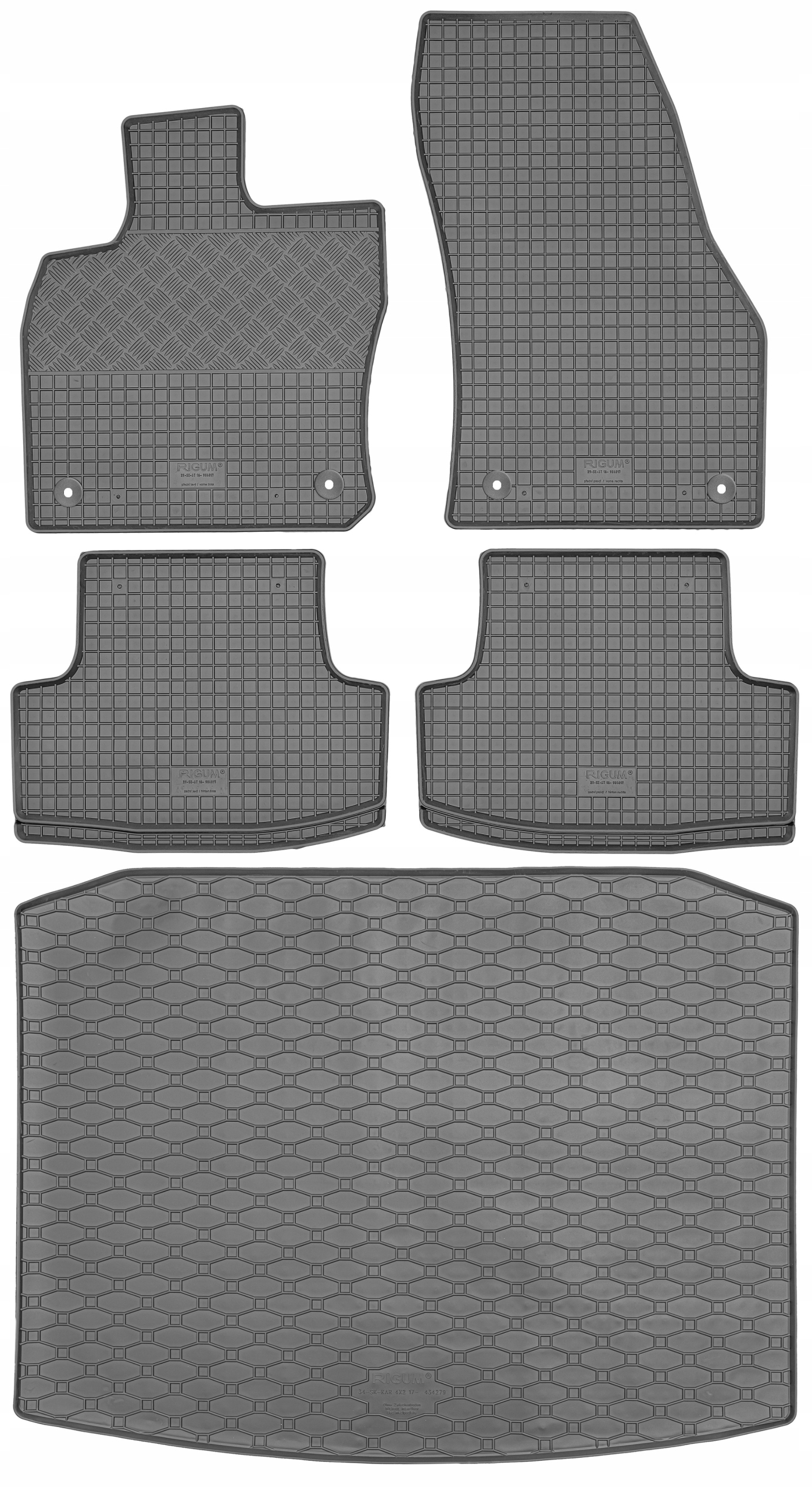 Seat Ateca Crossover od roku 09.2016 Sada Koberce batožinový priestor