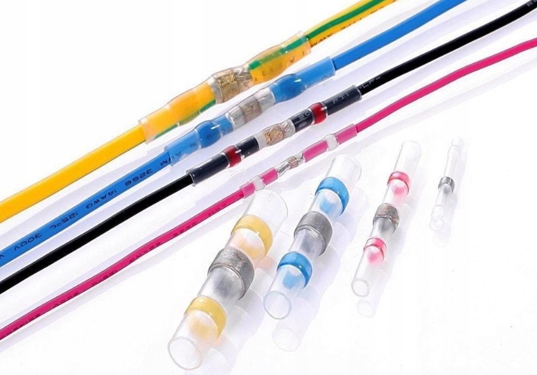 KOSZULKI ZŁĄCZKI TERMOKURCZLIWE Z CYNĄ BIAŁE 30szt EAN (GTIN) 5305603302151