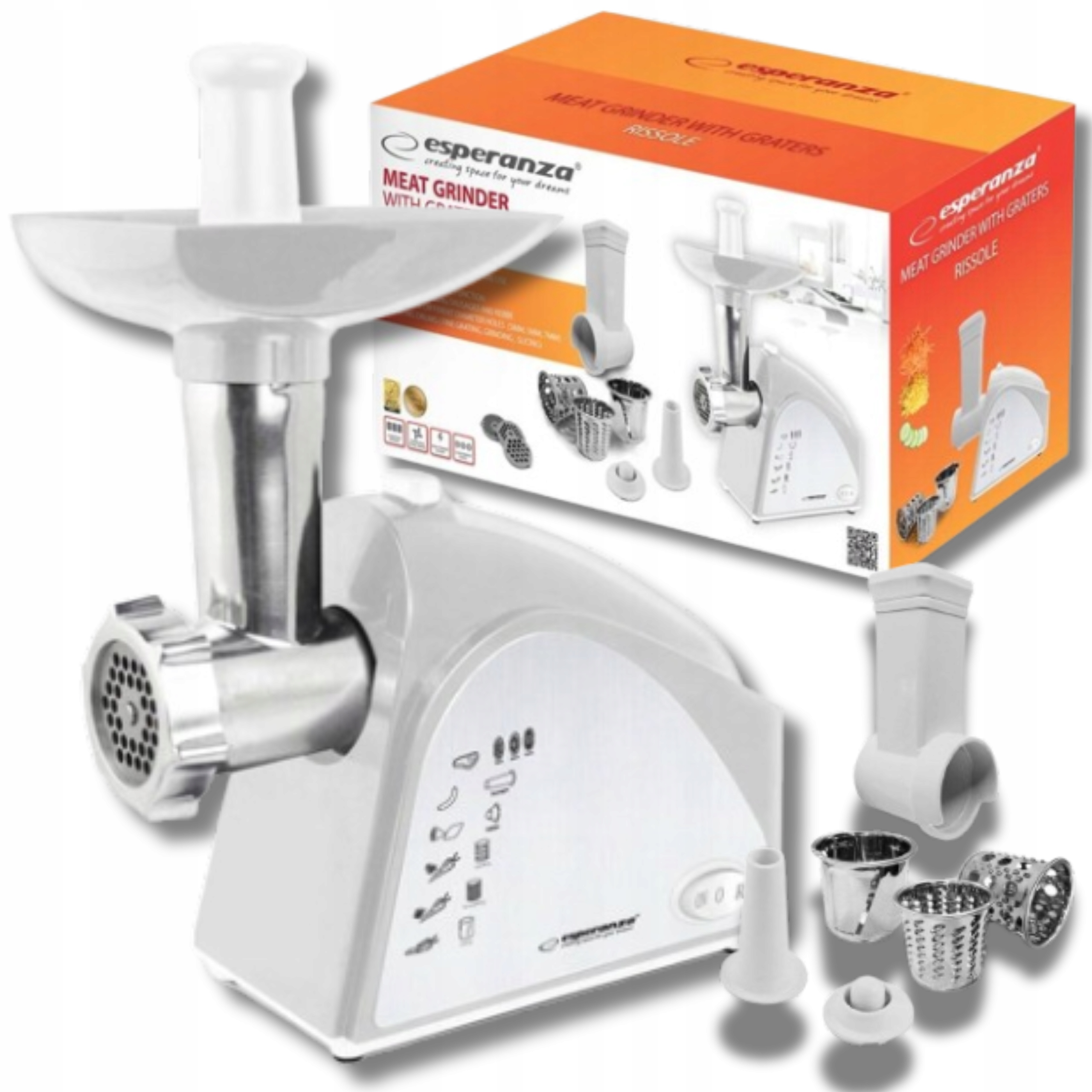 Maszynka Do Mielenia Mięsa Elektryczna 2200W Szatkownica Do Kiełbas