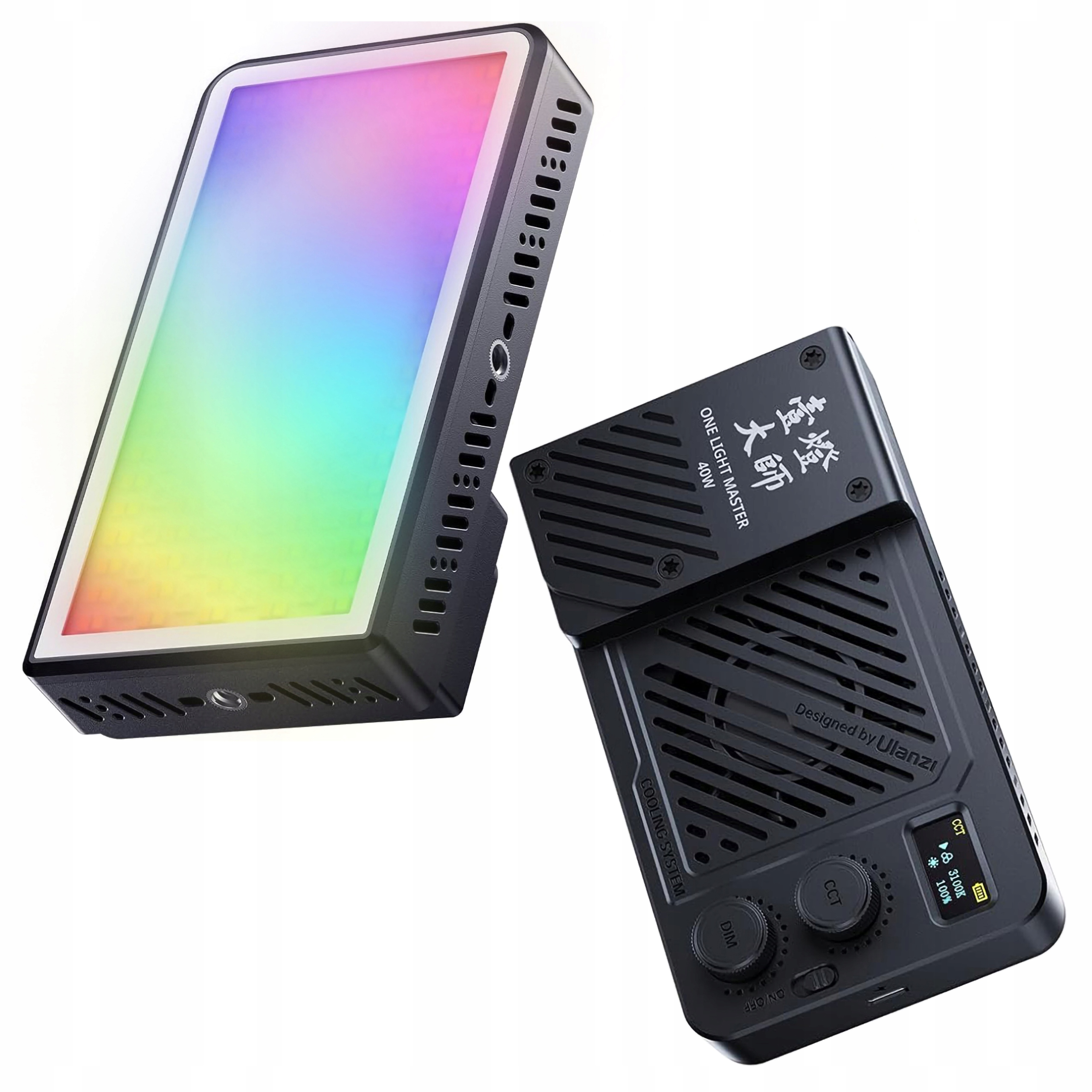 Kontinuální Led osvětlení Rgb 40W 5000 mAh Video difuzér pro kameru Vlog