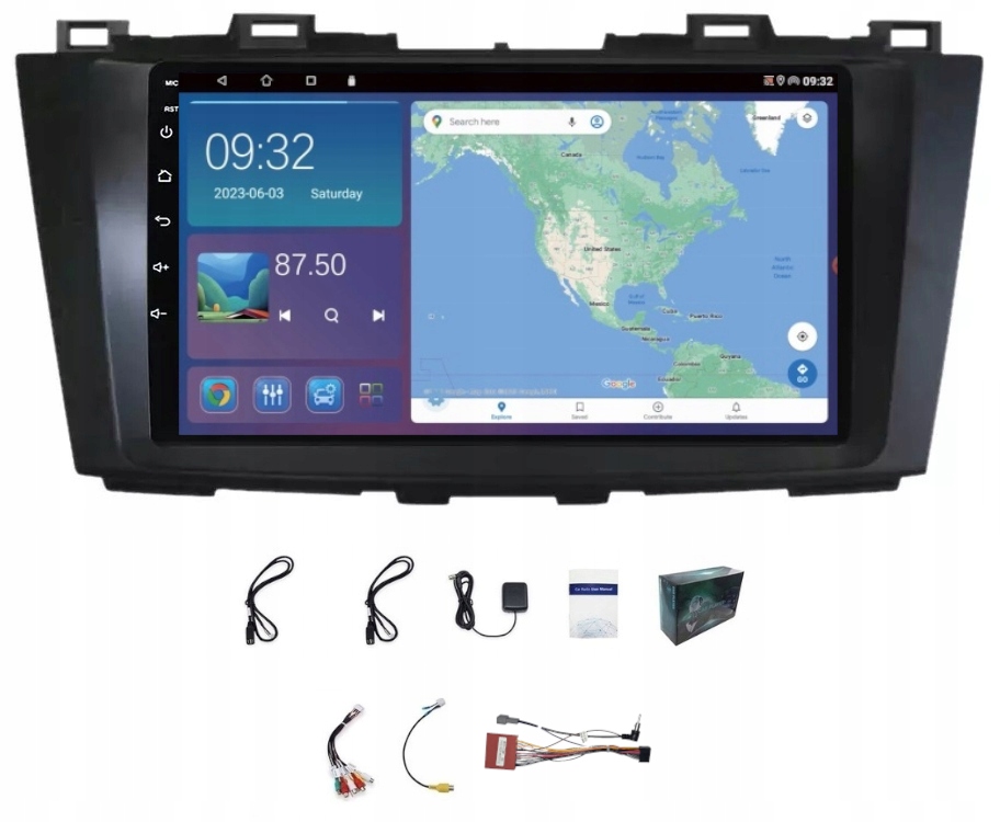 Gps Navigace Rádio Mazda 5 2011-2015 Wifi Carplay Usb 4GB 64GB