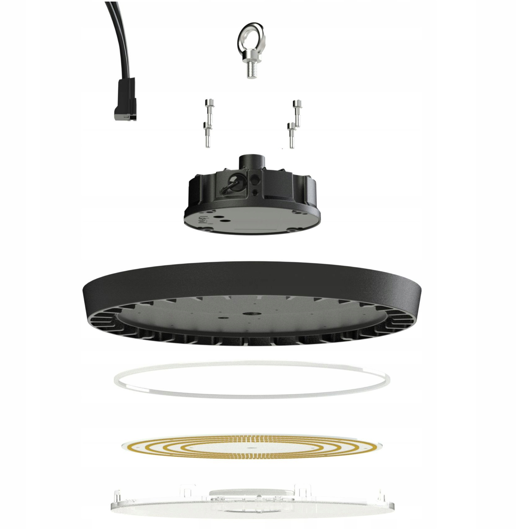 Luminaire haute baie LED UFO McShine '' UFO-150 '' 150W, 21 000lm