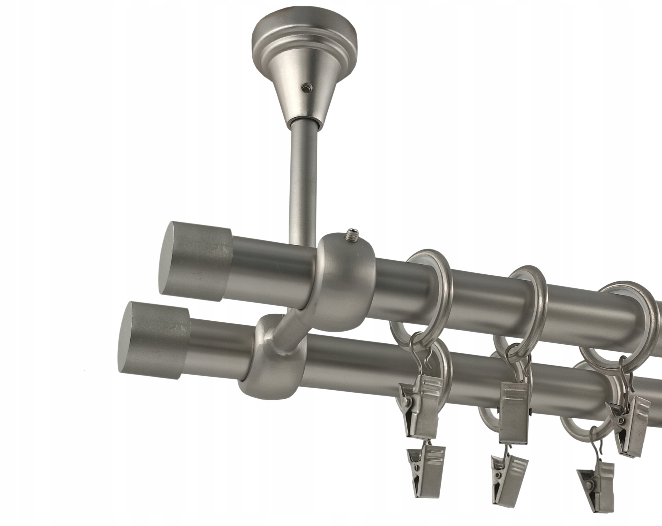 Garnýž Stropní Satén 19+19 mm Luna 400 cm