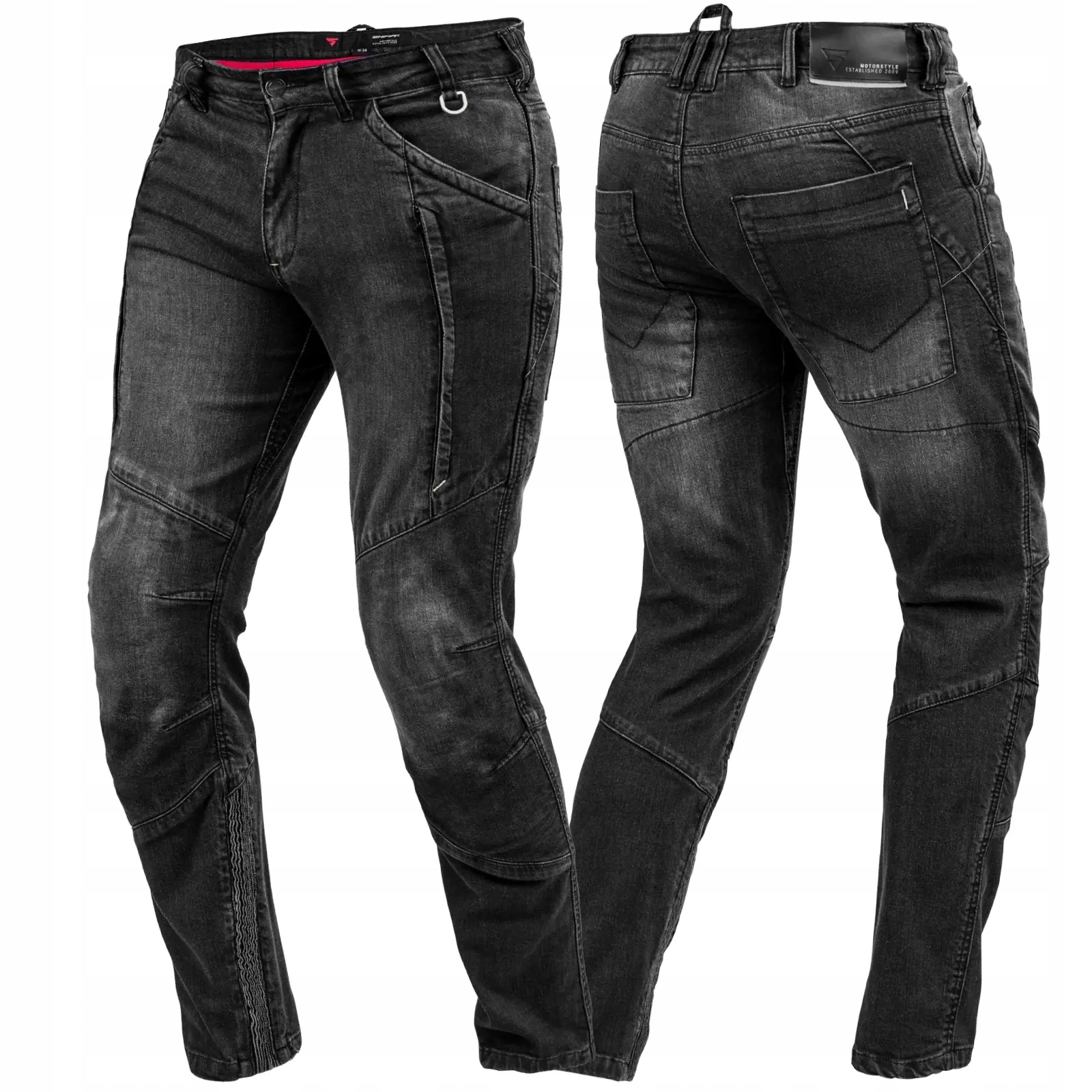 SHIMA SPODNIE JEANSY MOTOCYKLOWE Z PROTEKTORAMI MĘSKIE GHOST JEANS BLK 32 Rozmiar 32