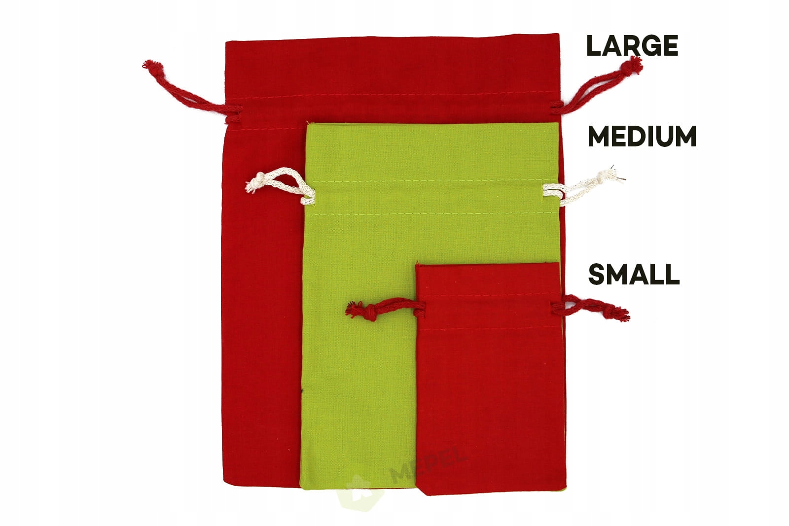 Woreczek materiałowy 8x12 cm (mały) - czarny Nazwa Woreczek materiałowy 8x12 cm (mały) - czarny