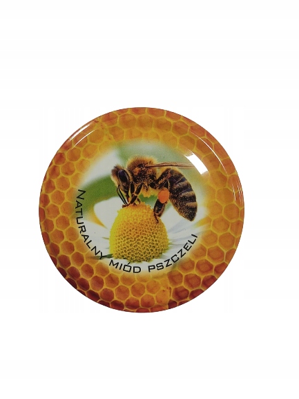 

10x Zakrętki Do Słoików FI82 grafika miód pszczoła