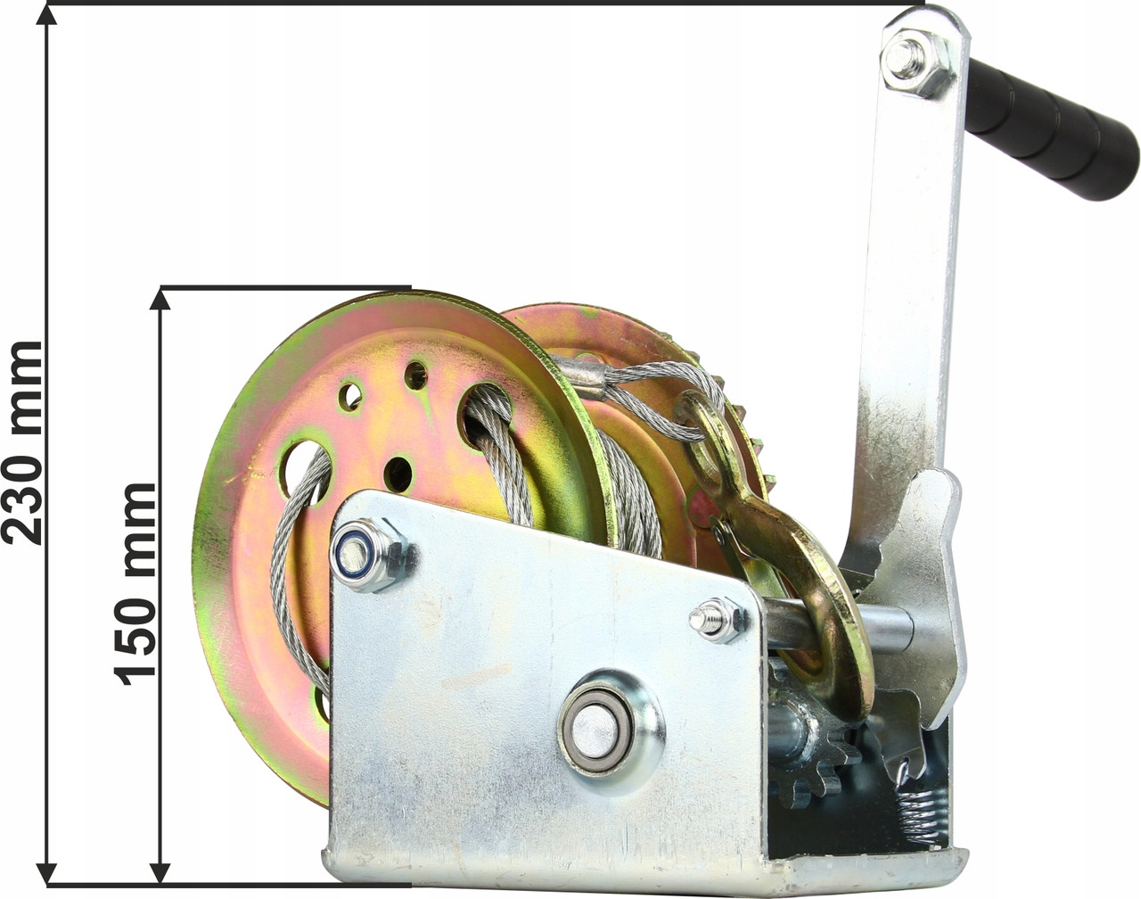 WCIĄGARKA WYCIĄGARKA KORBOWA LINOWA RĘCZNA 454kg do WCIĄGANIA ŁÓDEK QUADÓW EAN (GTIN) 5907580108476