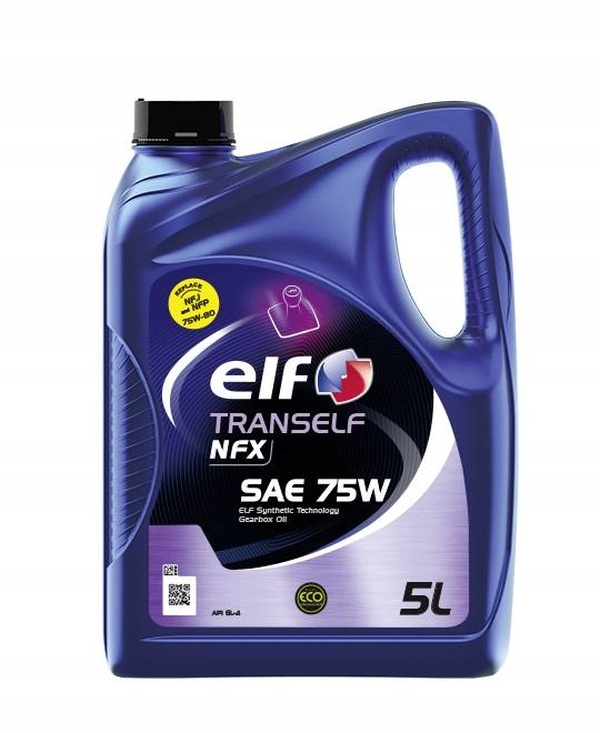 ELF OLEJ ELF 75W TRANSELF NFX 5L / GL4 / ZASTĘPUJE NFJ I NFP / SX / JXX / T