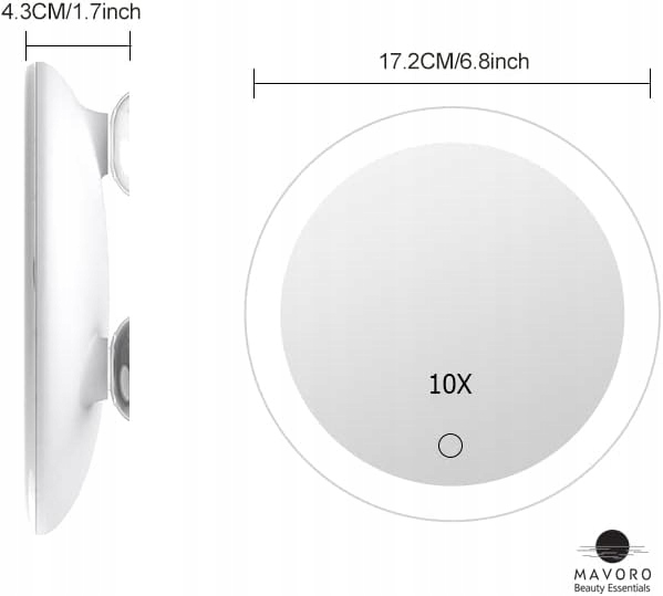Lusterko biały MAVORO (4104) Marka inna marka
