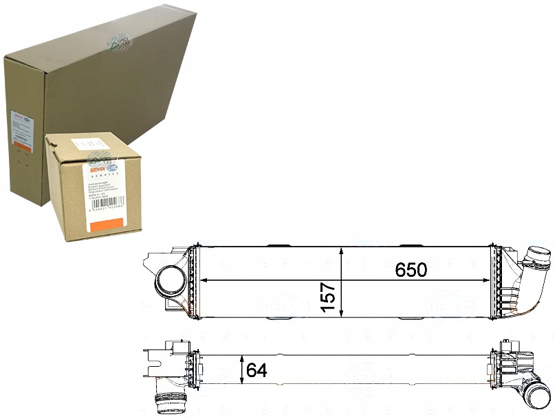 BEHR HELLA INTERCOOLER EP345 200