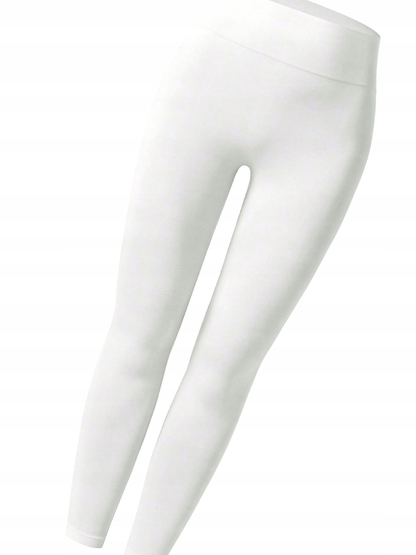 Legginsy Sportowe Treningowe Z Wysokim Stanem Jasnoszare M 38