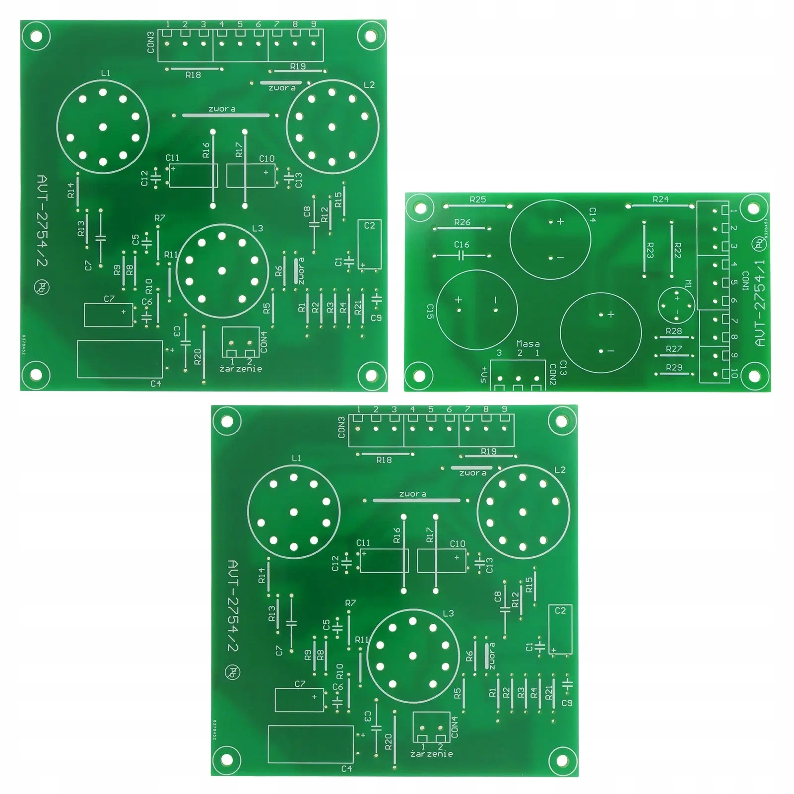 Wzmacniacz lampowy stereo, AVT2754 PCB