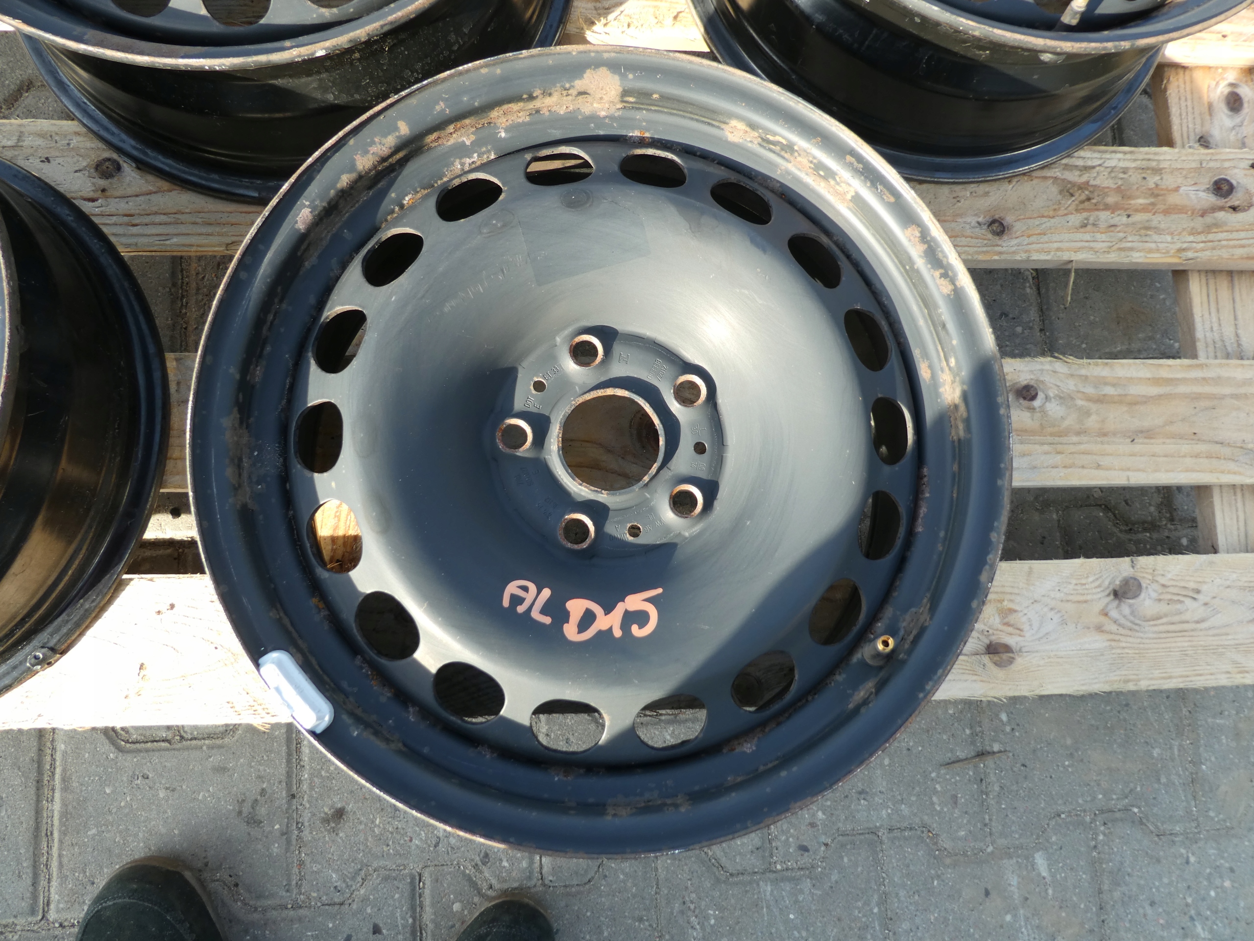 4X CERCHI FERRO VW 5X112 16 7N0601027E