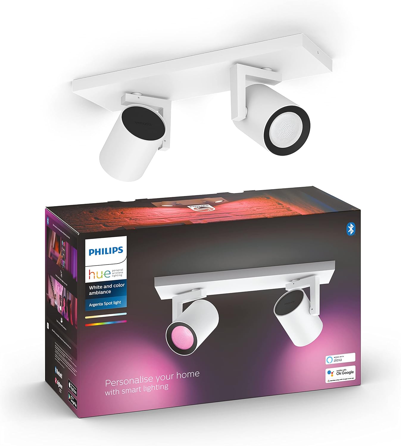 Led stropná lampa Philips Hue Argenta Reflektor Rgb Tw Inteligentná Smart