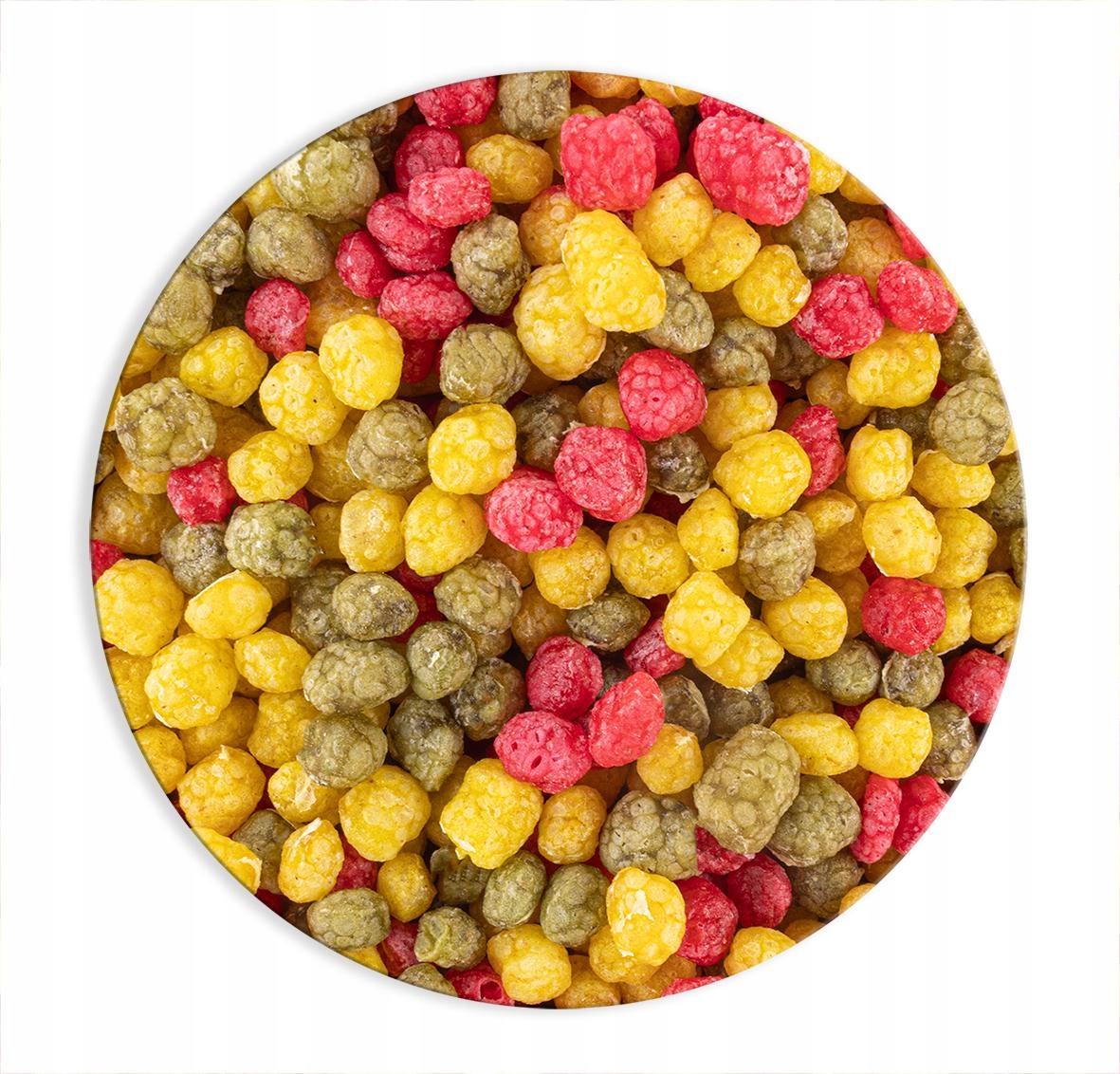 GRANULKI MIX TRÓJKOLOROWE POKARM KARMA DLA KARPI KARASI RYB STAWOWYCH 3L Postać chipsy