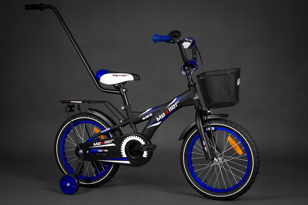 Rowerek dziecięcy Mexller BMX 16" + prowadnik Rozmiar ramy mniejsza
