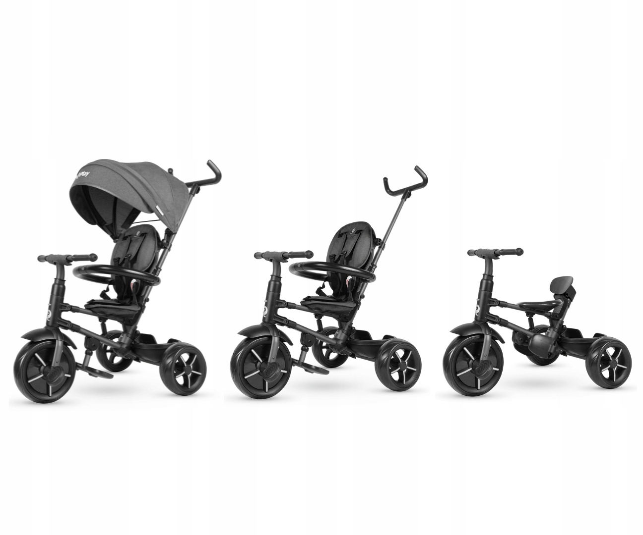 Qplay Rowerek Trójkołowy Rito Star Black 6-36 miesięcy na roczek