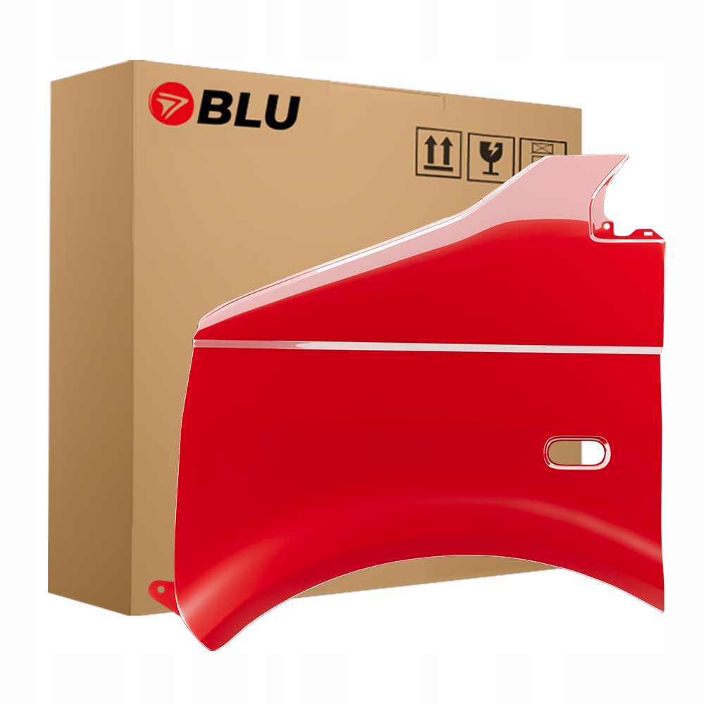 Blu Blatník Vw T5 Transporter Multivan LY3D levý červený 03-15 přední pozink