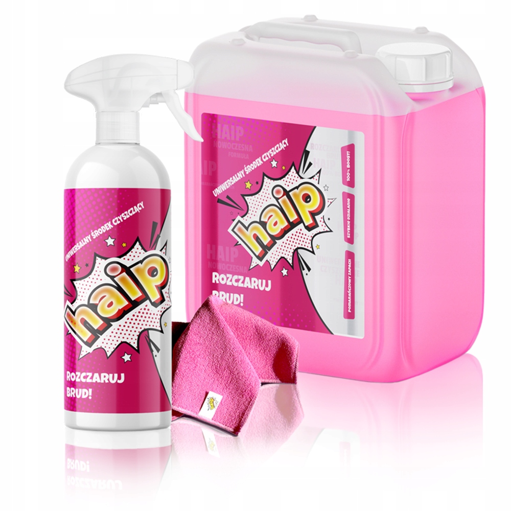 Levně Turbo Silný sprej Univerzální Haip 750 ml 5 l Mikrofibra Růžová