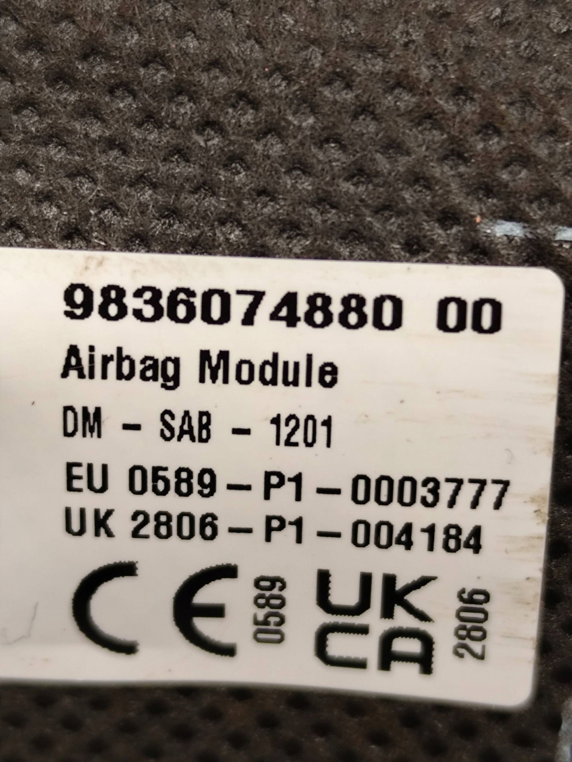 OPEL MOKKA II B Airbag Sitz links 9836074880