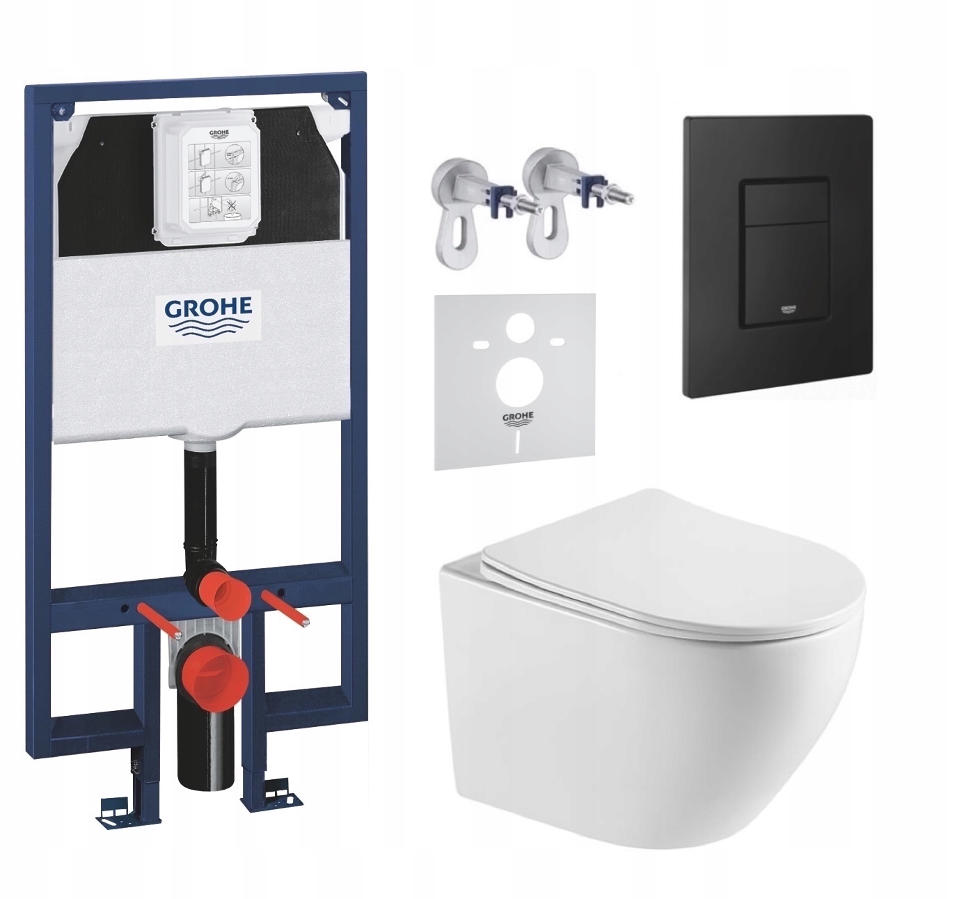 7v1 Wc Sada, Stelaz Grohe Slim Wc Miska Tornado Imprese Tlačidlo