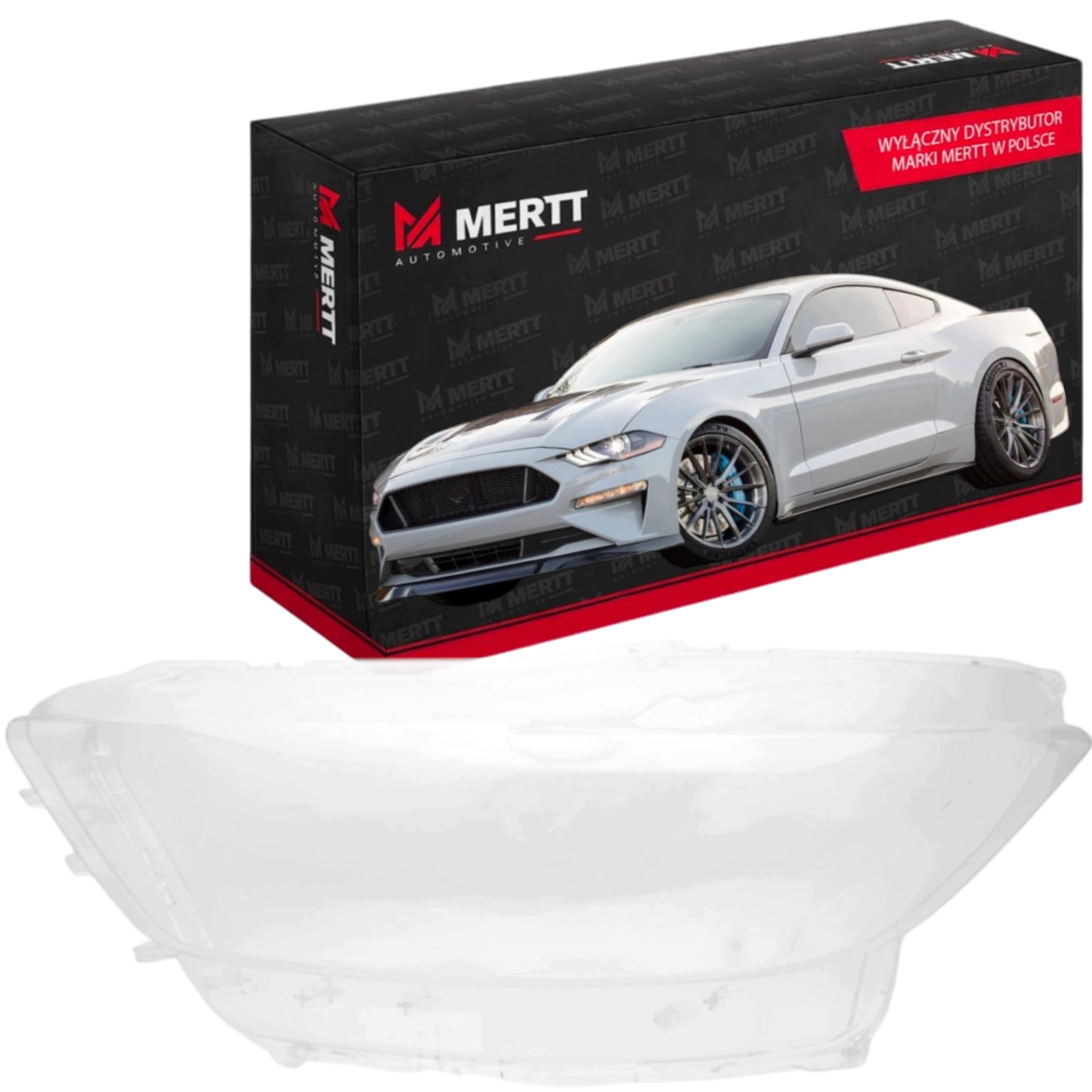 Ford Mustang 2015-2017 Klosz Levé sklo světlometu předního světla