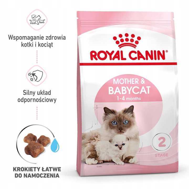 Sucha Karma Dla Kota Royal Canin Mother & Babycat 2kg Dla Kociąt Kotek Drób
