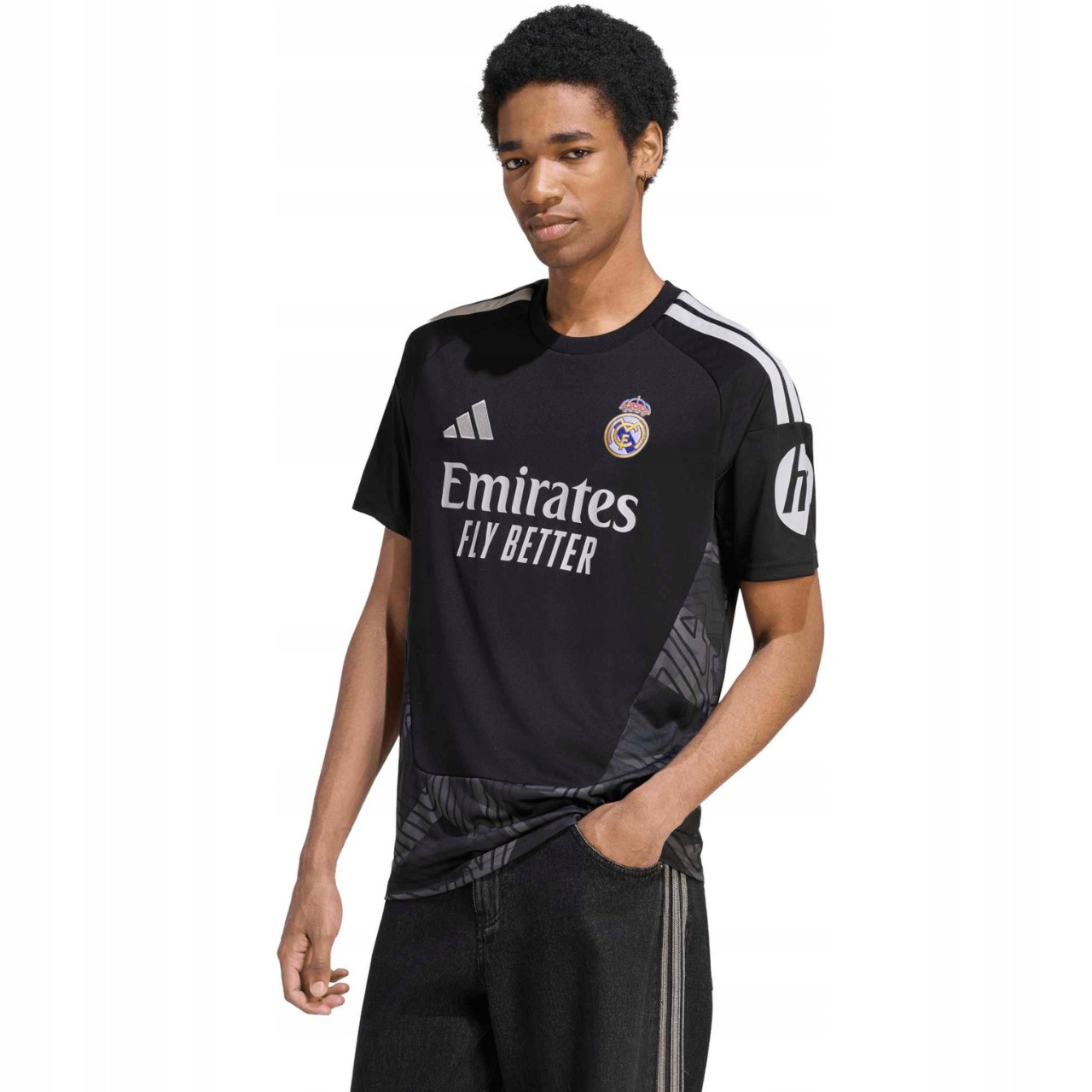 Koszulka męska adidas Real Madrid 26/27 Home Goalkeeper Jersey czarna KC398