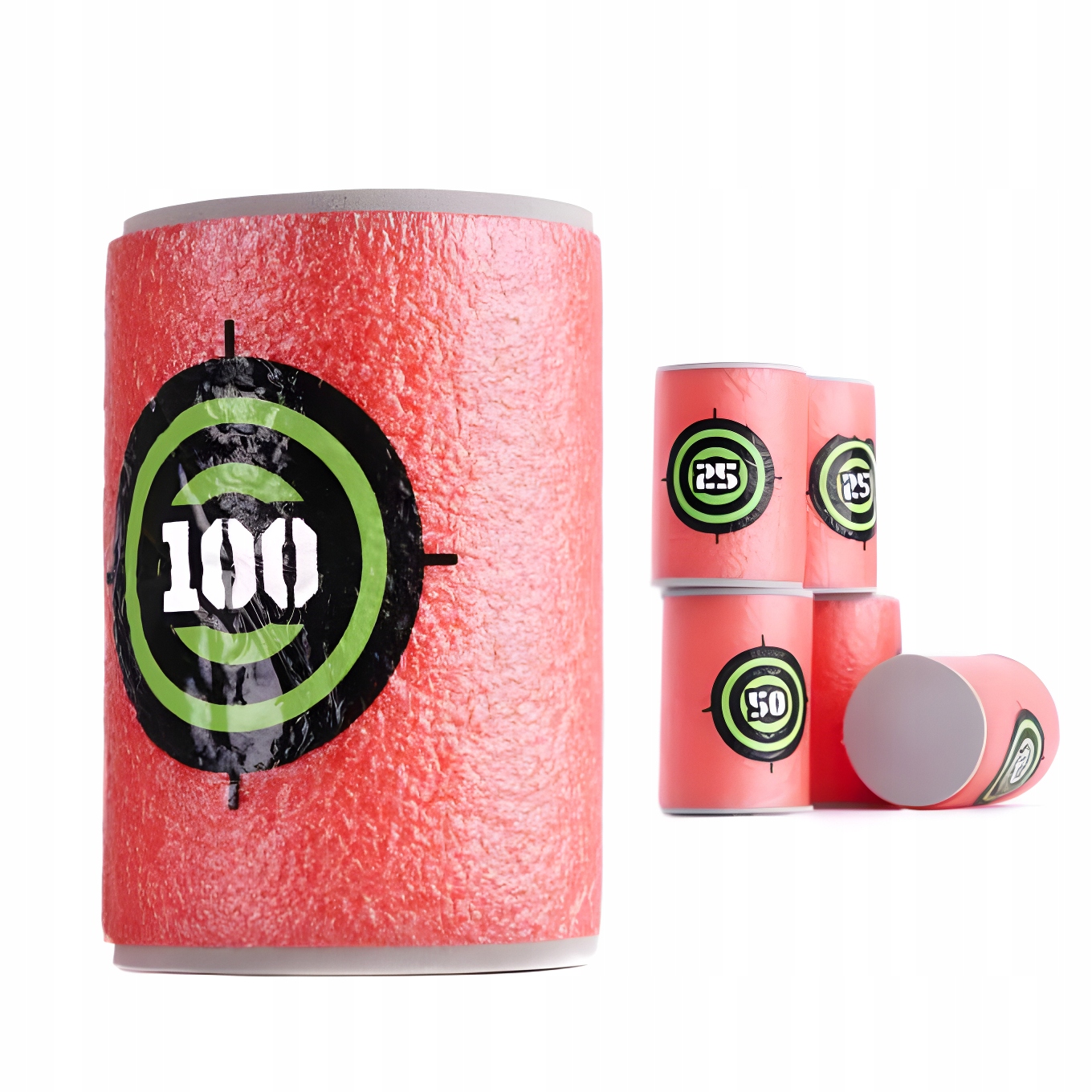 PIANKOWE CELE Z PUNKTAMI BECZKI TARCZE do WYRZUTNI NERF ZESTAW 6 SZT Seria do nerf