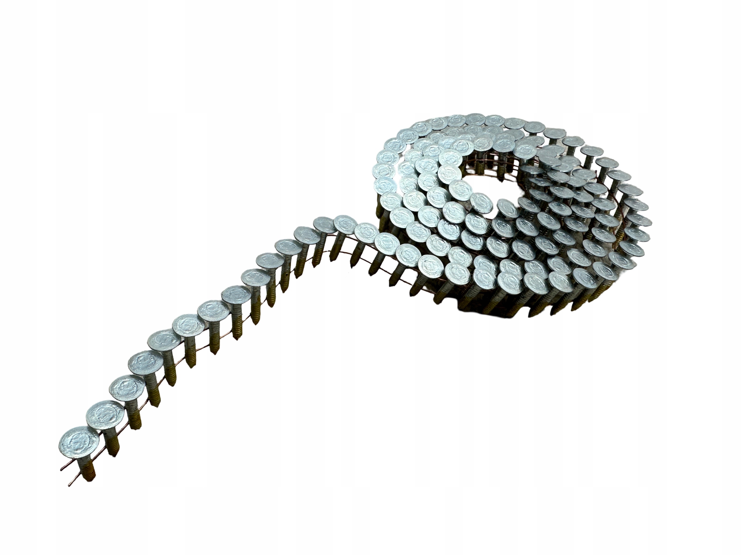 Gwoździe łączone drutem papowe papiaki 3.1x25mm 3,1x25mm 16° 7200 szt.