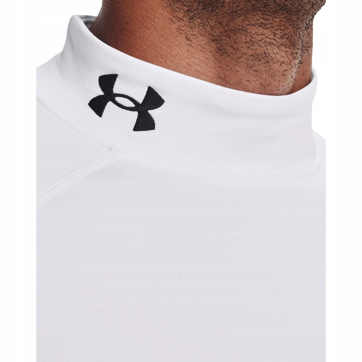 Under Armour Tričko Ua Cg Armour Fitted Mock-WHT