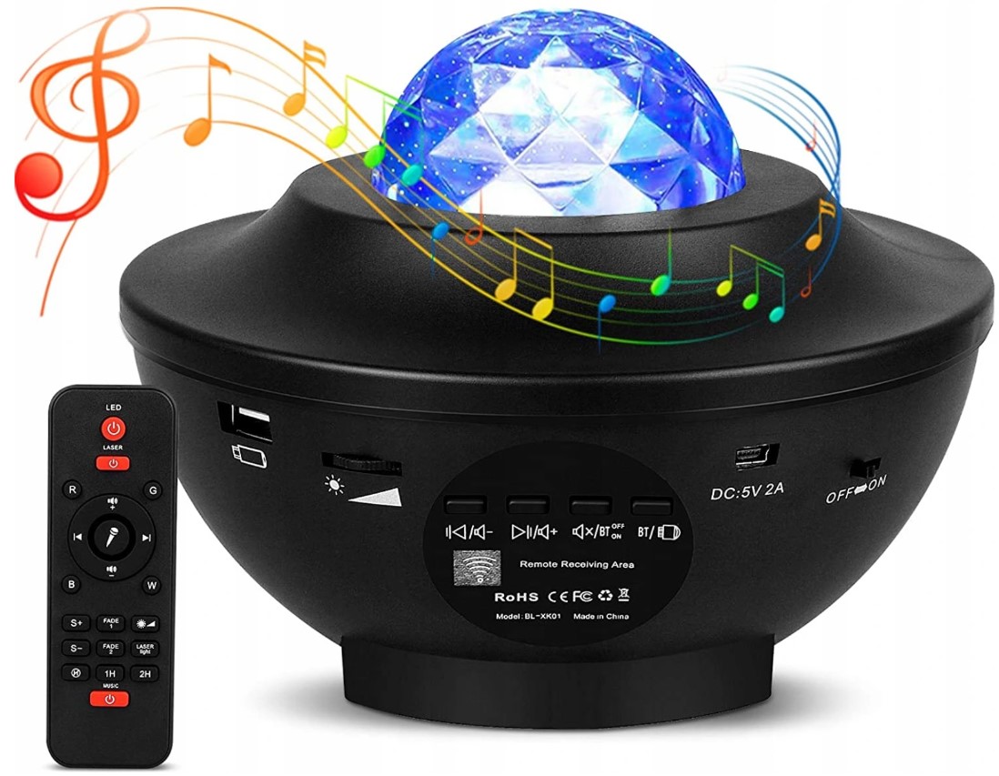 Projektor Gwiazd Star LED - Lampka Nocna Prezent Zasilanie sieciowe