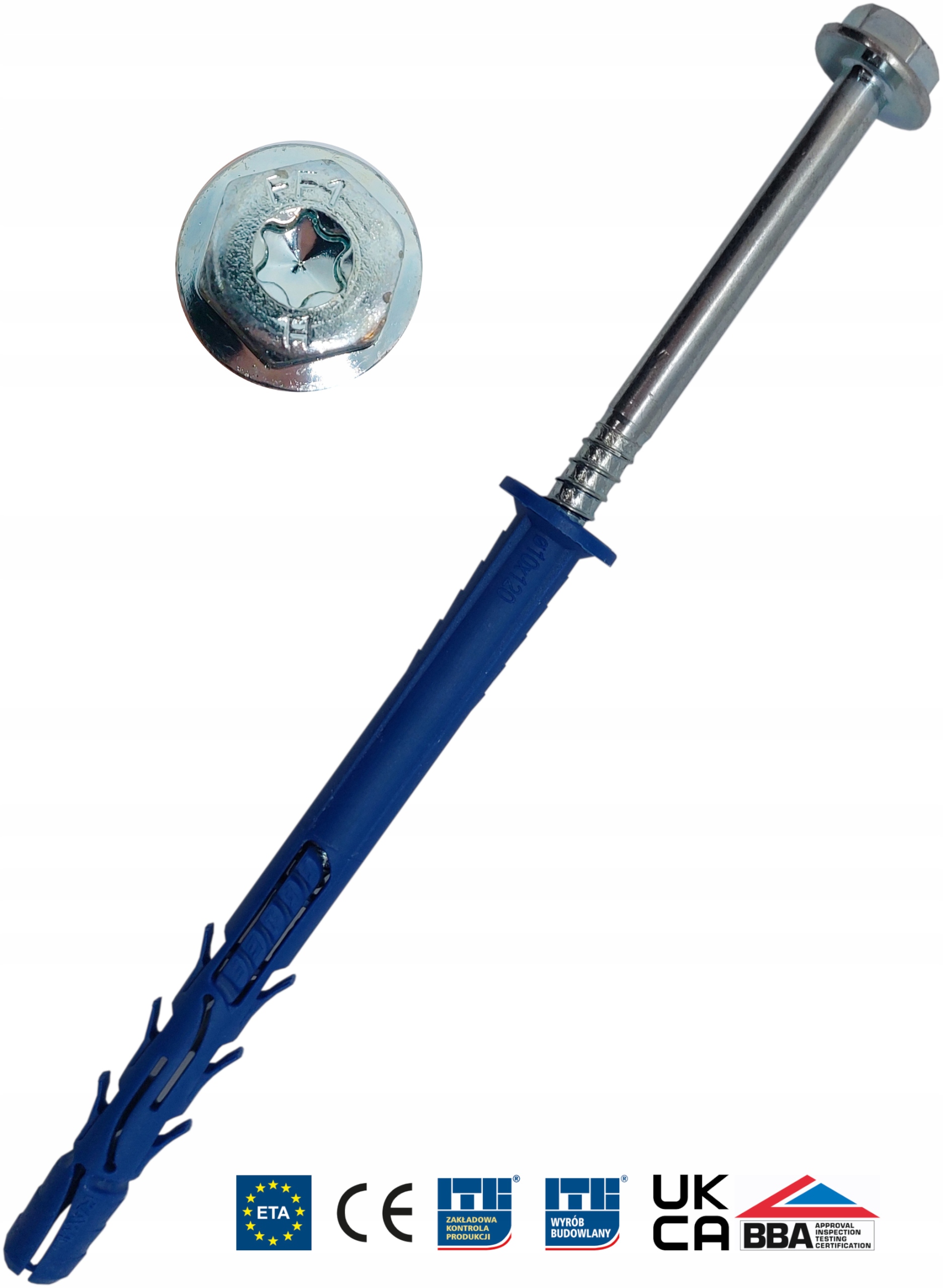 RAWLPLUG Kołki rozporowe RAMOWE FF1 10x240 mm 25sz Kod producenta R-FF1-N-10K240