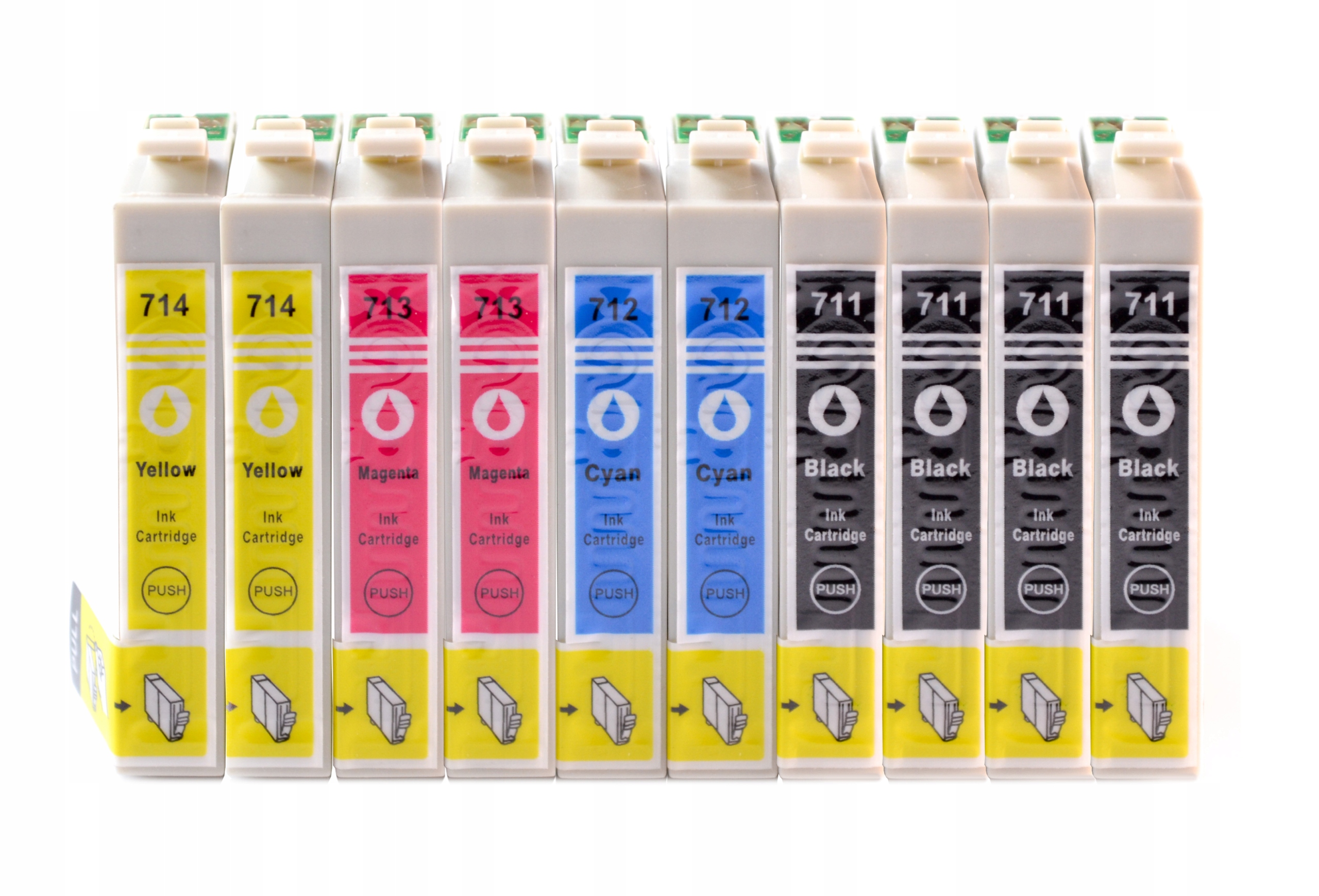 

10x Tusze Do Epson Stylus SX215 SX218 D78 DX7450