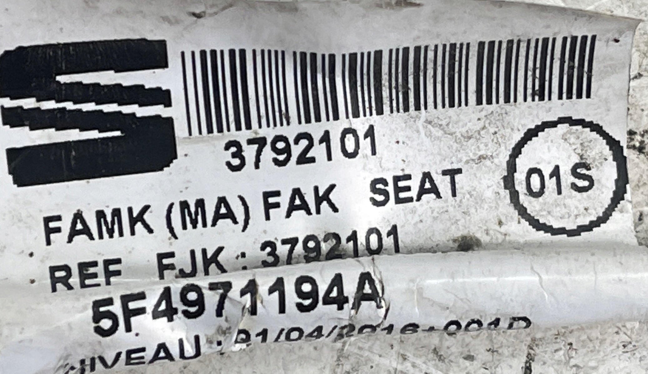 SEAT LEON III bundle CZUJNIKOW PDC rear part 5F4971194A