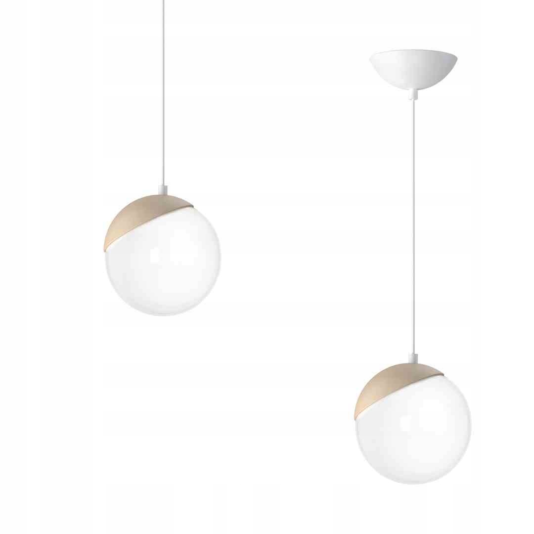 Milagro Závěsné svítidlo Sfera Wood MLP5424 Koule E14 40W Nastavitelné Bílé