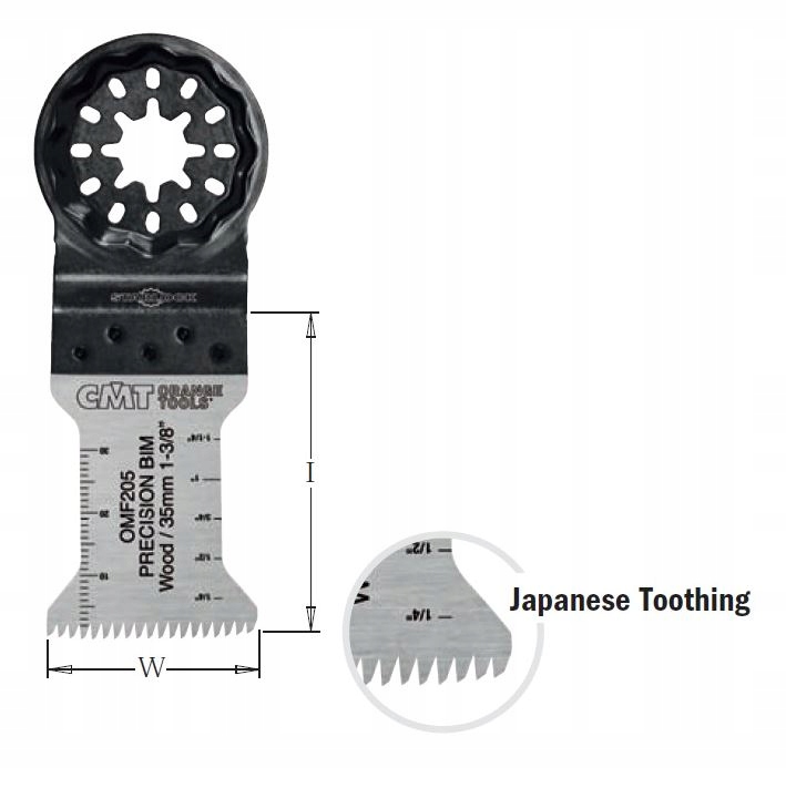 Cmt OMF205-X5 Pilový List W=35 I=50 Ts= 1,75 TPI=14 5 ks Starl
