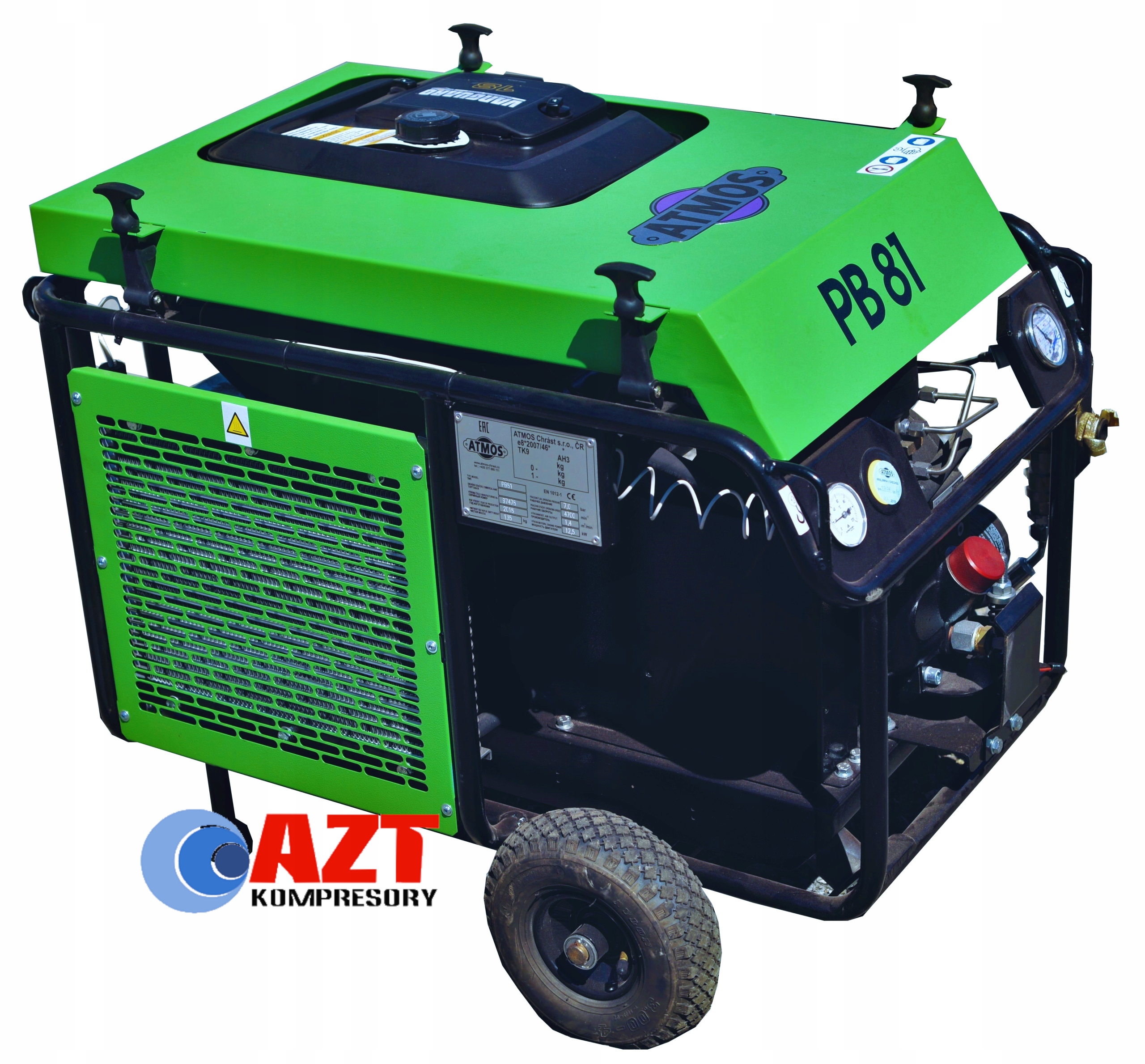 Kompresor przewoźny ATMOS PB 81/7 śrubowy kret