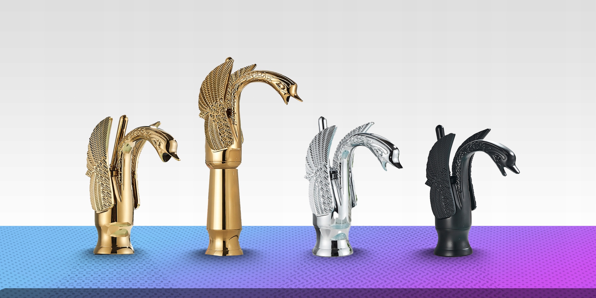 BATERIA LAZIENKOWA STOJĄCA NABLATOWA UMYWALKOWA GLAMOUR MOSIĄDZ ZŁOTA ARI Stan opakowania oryginalne